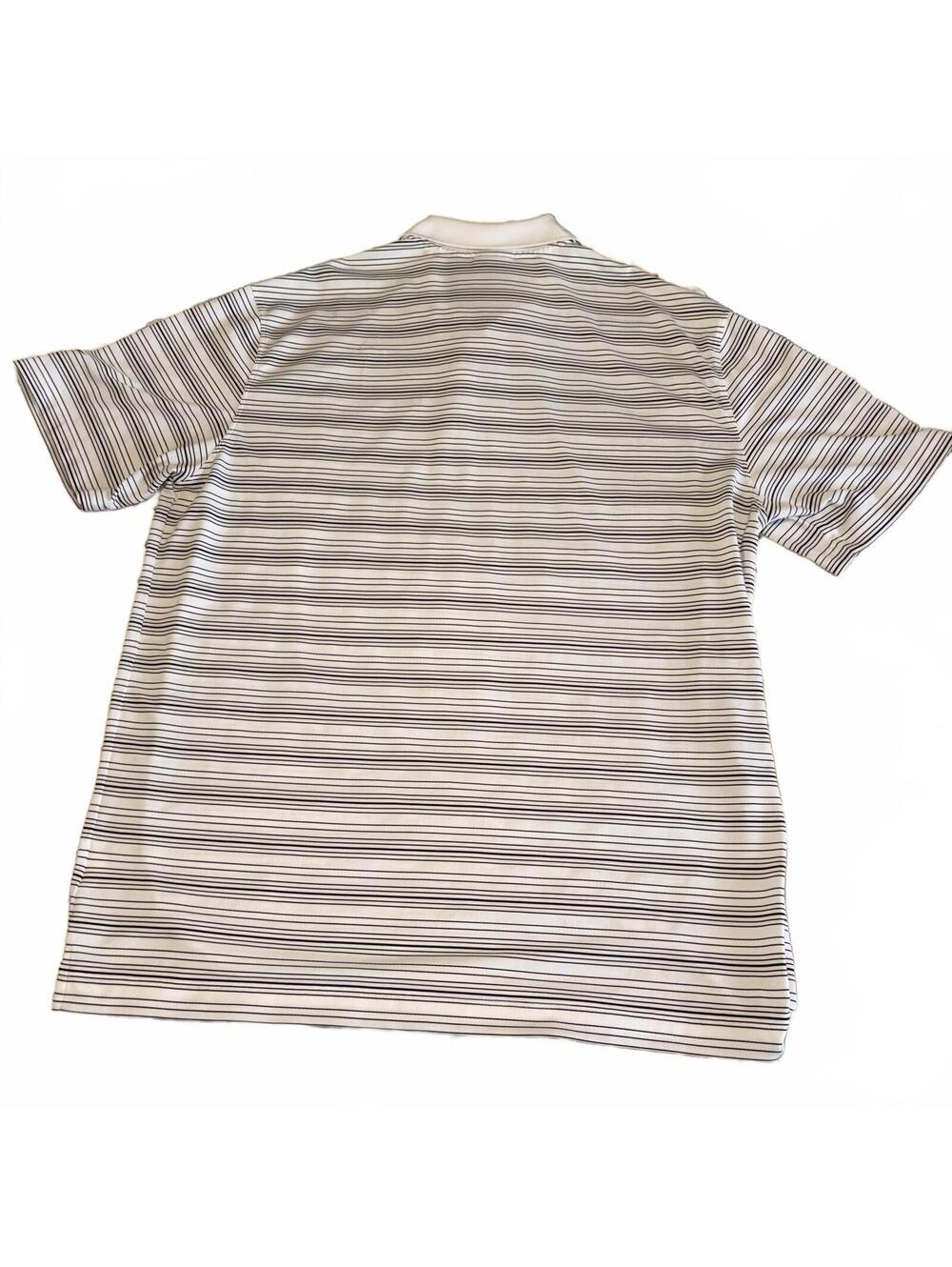 Nike Golf Dri Fit Men's XL Striped Polo Summer Golf Shirt Comfort Stretch - Picture 3 of 8